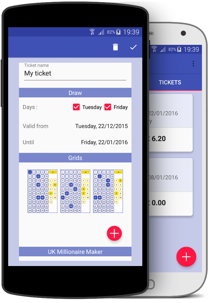 Gestion des tickets dans l'app